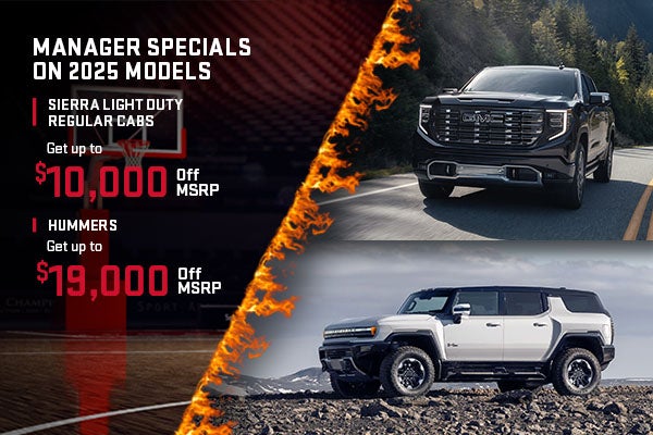 Manager Specials on 2025 Models
