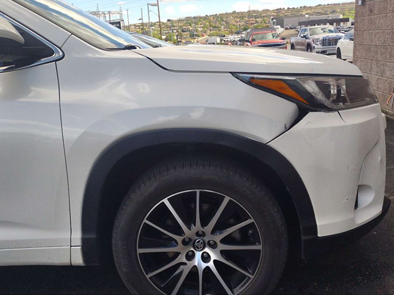 Findlay GMC Prescott Collision Before And After Photo